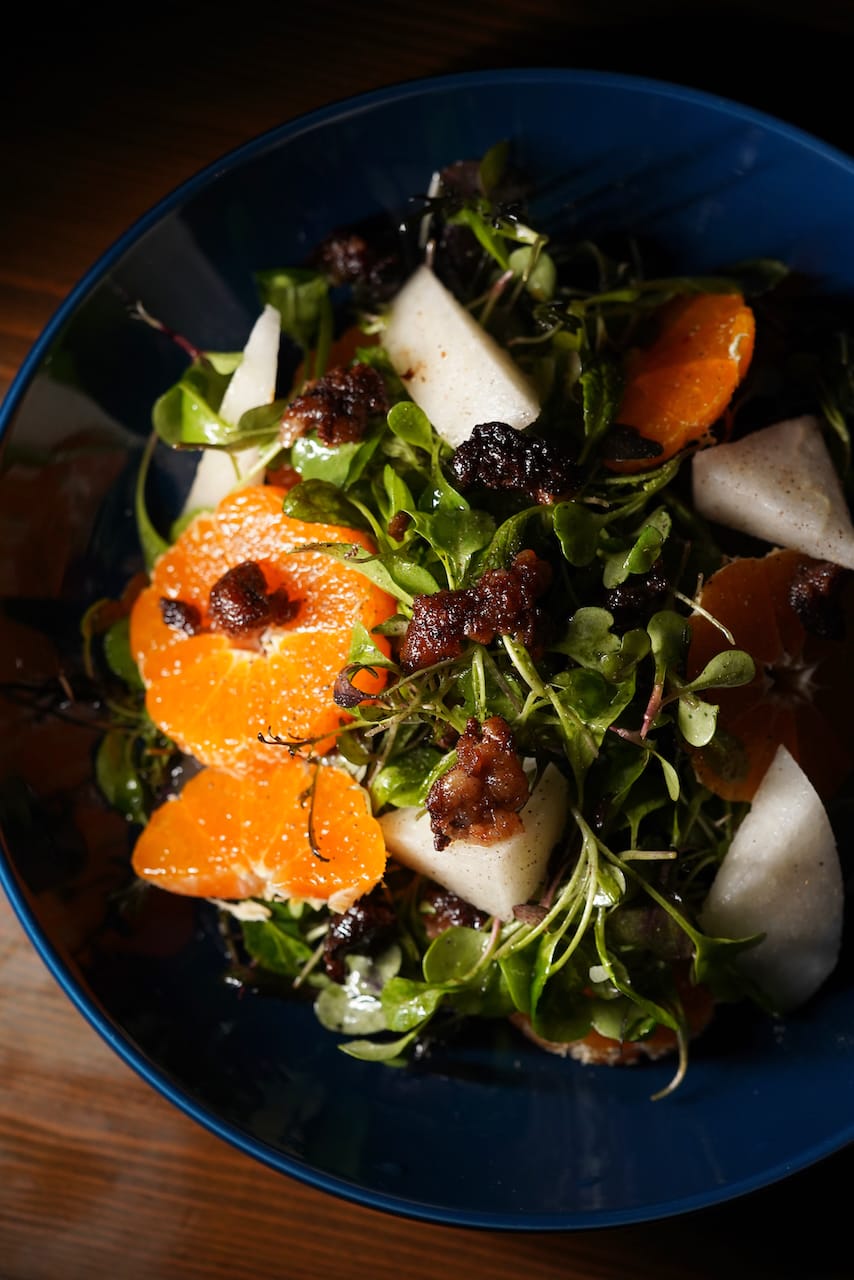 高掛農園のハーブサラダ